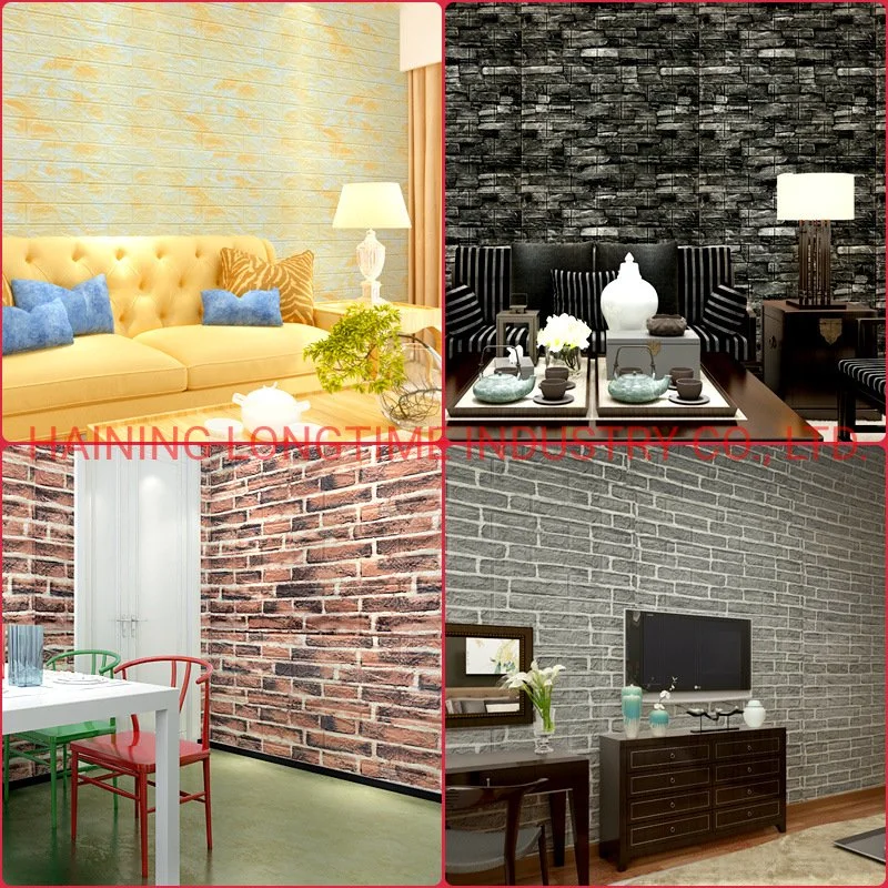 Popular Russia Durable Fireproof Kitchen Wall Panel Wallpaper 3D Foam Sticker for Wall