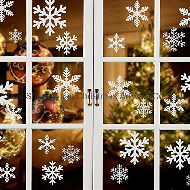 Snowflake Christmas Electrostatic Sticker Window Sticker Wall Stickers Home Decals Decoration Wallpaper