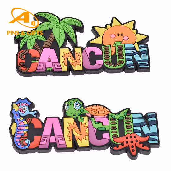 Rubber Magnetic Flexible 3D Refrigerator Epoxy Resin Souvenir Gift Fridge Sticker Magnet